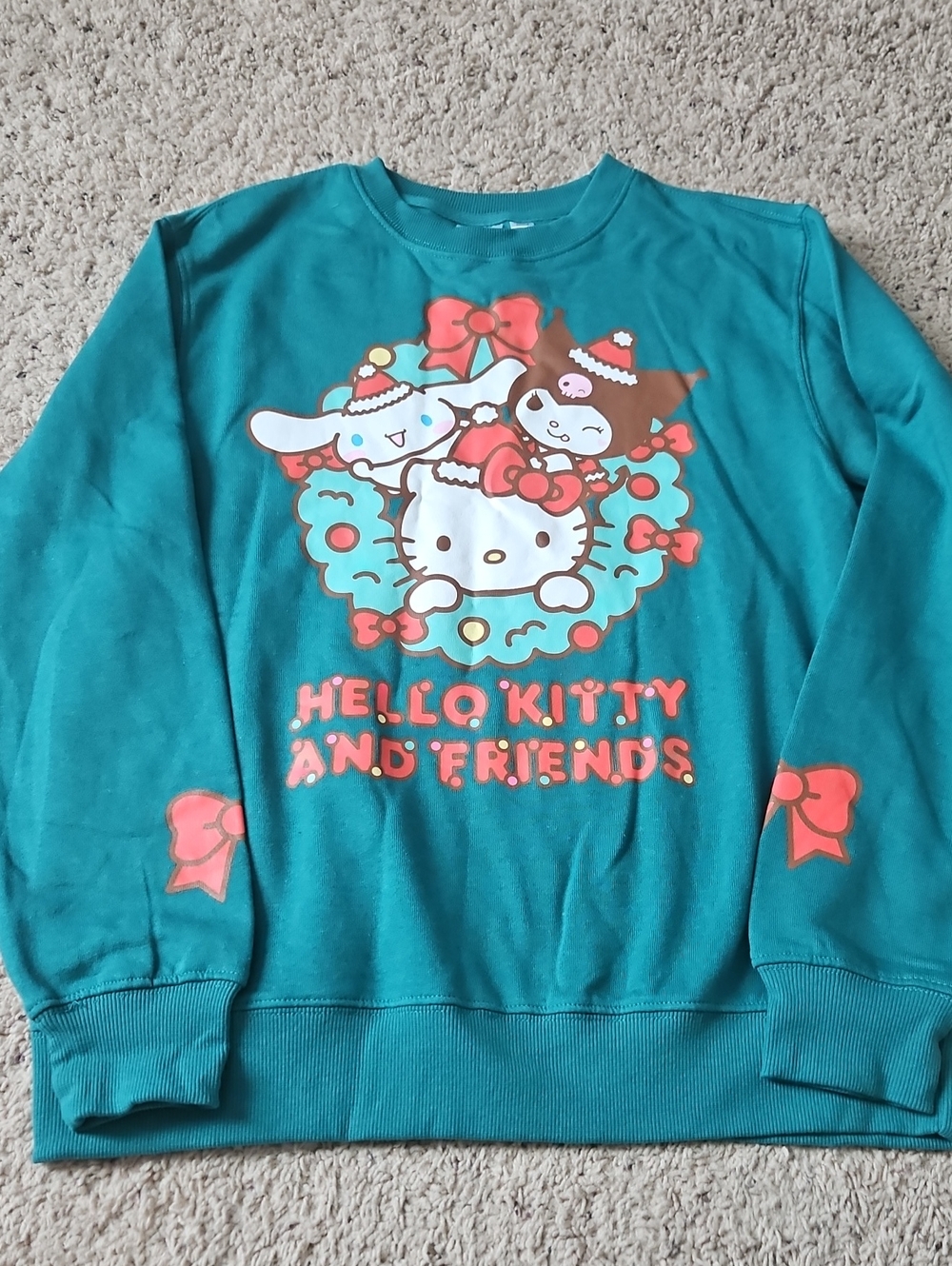 Hello Kitty Teal Holiday Sweatshirt